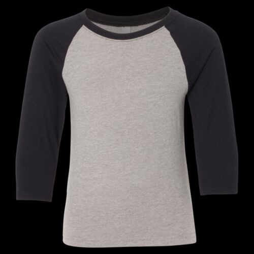 Youth CVC Three-Quarter Sleeve Raglan T-Shirt Thumbnail