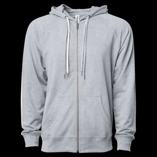 Icon Unisex Lightweight Loopback Terry Full-Zip Hooded Sweatshirt Thumbnail